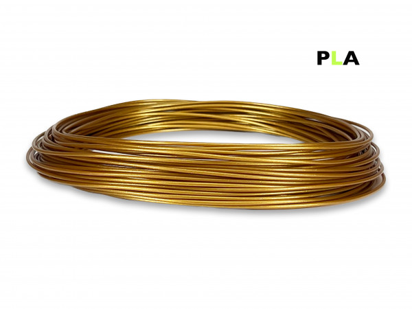 PLA Filament 50 g Sample - 1,75 mm - Gold V2