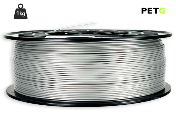 PETG Filament - 1,75 mm - Alu-Silber - 1 kg