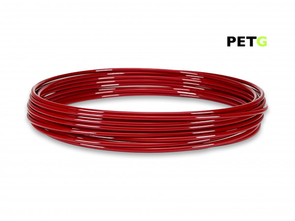 PETG Filament 50 g Sample - 2,85 mm - Rubinrot