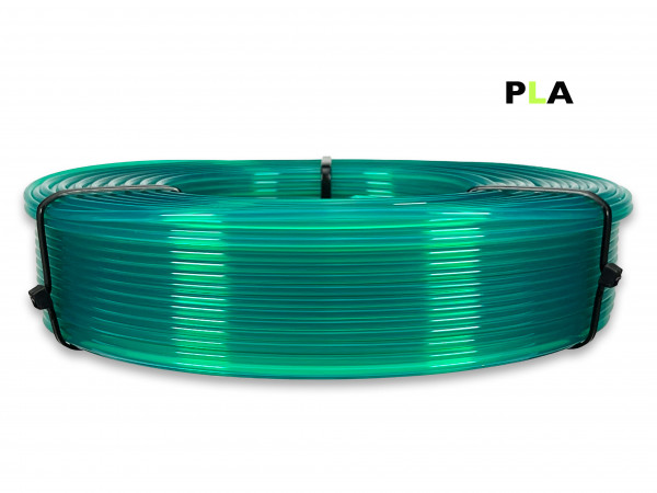 PLA Filament - 2,85 mm - Transluzent-Grün - Refill 800 g