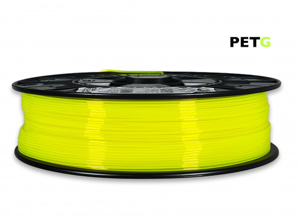 PETG Filament - 1,75 mm - Transluzent Neongelb - 800 g