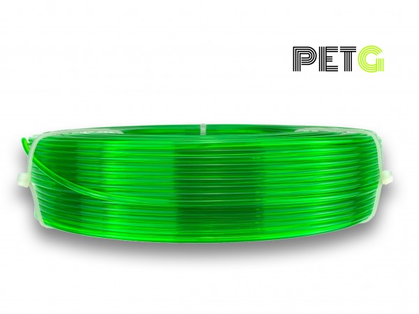 PETG Filament - 2,85 mm - Transparent Neongrün - Refill 800 g