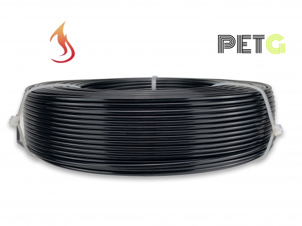PETG Filament - 2,85 mm - Flammschutz Schwarz - Refill 800 g