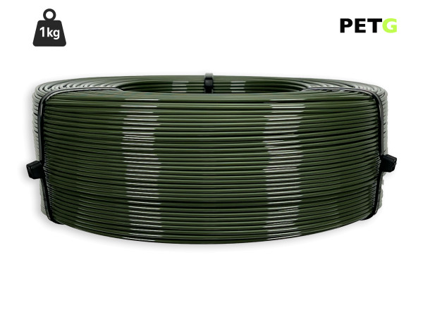 PETG Filament - 1,75 mm - Militär-Grün - 1 kg Refill