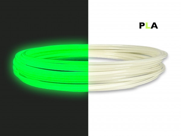 PLA Filament 50 g Sample - 2,85 mm - Glow-Grün V2