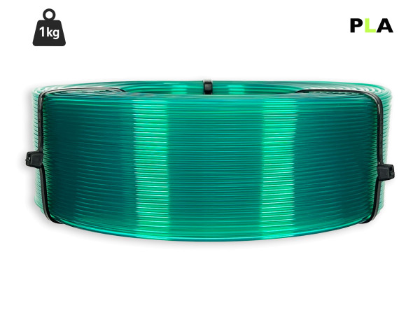 PLA Filament - 1,75 mm - Transluzent-Grün - 1 kg Refill