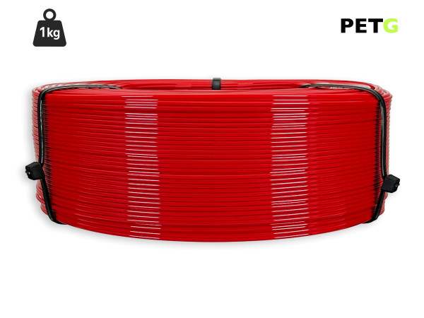 PETG Filament - 1,75 mm - Feuerrot - 1 kg Refill