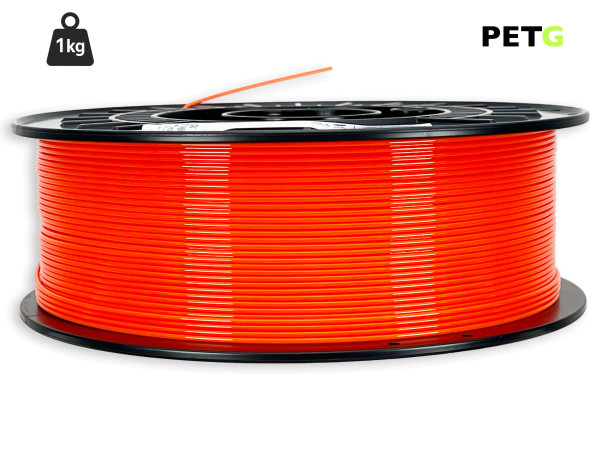 PETG Filament - 1,75 mm - Leuchtorange - 1 kg
