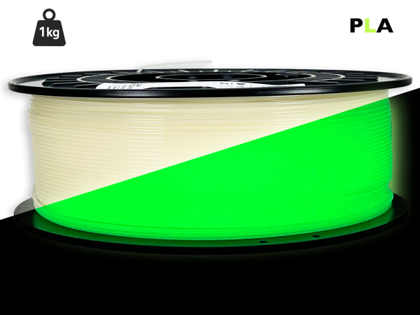PLA Filament - 1,75 mm - Glow-Grün V2 - 1 kg