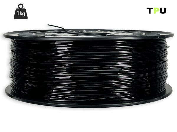 TPU V2 Filament (flexibel) - 1,75 mm - Schwarz - 1 kg