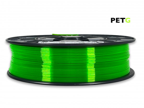 PETG Filament - 1,75 mm - Transparent Neongrün - 800 g