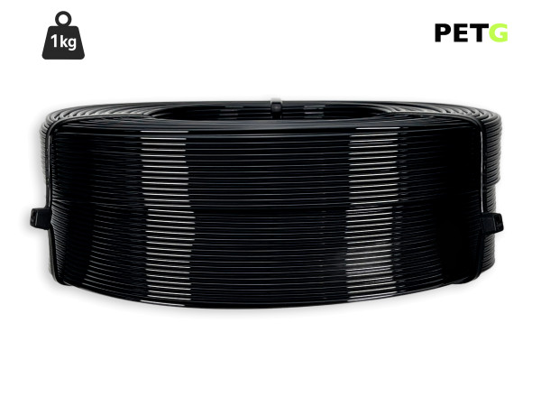 PETG Filament - 1,75 mm - Schwarz - 1 kg Refill