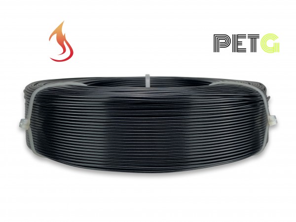 PETG Filament - 1,75 mm - Flammschutz Schwarz - Refill 800 g