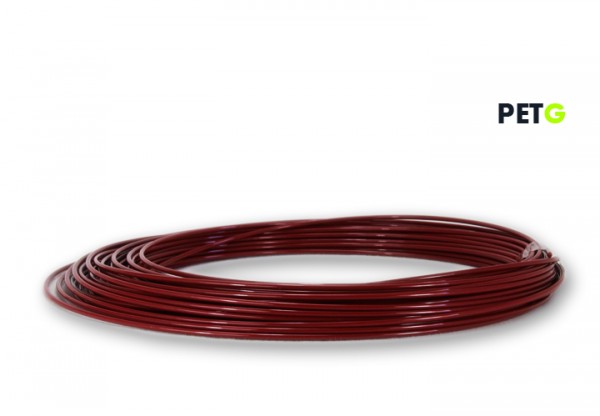 PETG Filament 50 g Sample - 2,85 mm - Rubinrot