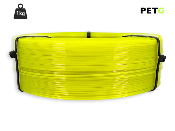 PETG Filament - 1,75 mm - Transluzent Neongelb - 1 kg Refill