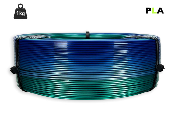 PLA Filament - 1,75 mm - Multicolor Polarlicht - 1 kg Refill