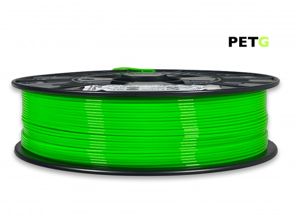 PETG Filament - 1,75 mm - Transluzent Neongrün - 800 g