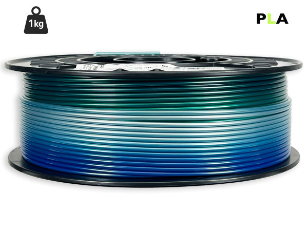 PLA Filament - 2,85 mm - Multicolor Polarlicht - 1 kg