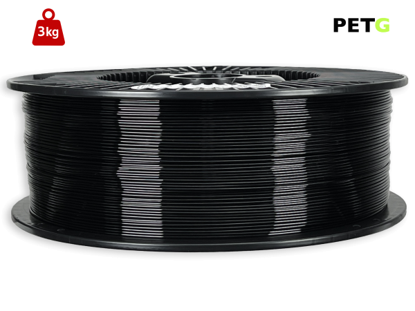 PETG Filament - 1,75 mm - Schwarz - 3 kg