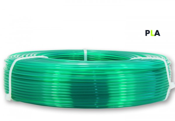 PLA Filament - 2,85 mm - Transluzent-Grün - Refill 800 g