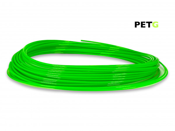 PETG Filament 50 g Sample - 1,75 mm - Transluzent Neongrün