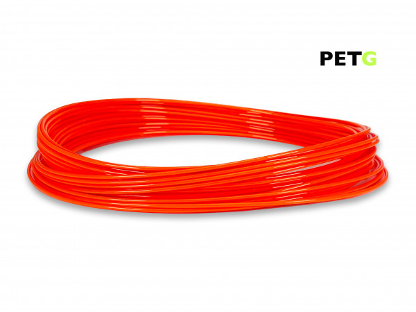 PETG Filament 50 g Sample - 1,75 mm - Leuchtorange