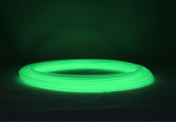 PLA Filament 50 g Sample - 1,75 mm - Glow-Grün V2