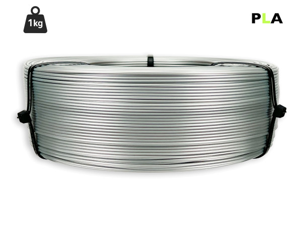 PLA Filament - 1,75 mm - Silber - 1 kg Refill