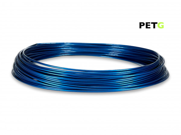 PETG Filament 50 g Sample - 1,75 mm - Metallic Blau