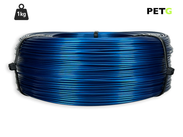 PETG Filament - 1,75 mm - Metallic Blau - 1 kg Refill