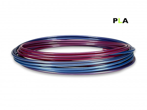 PLA Filament 50 g Sample - 2,85 mm - Multicolor Galaxy