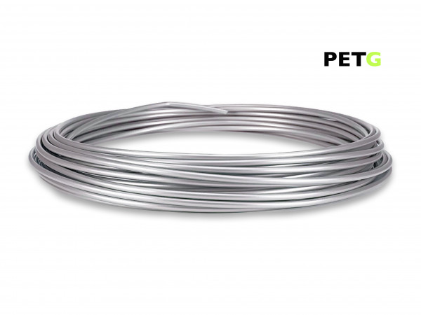 PETG Filament 50 g Sample - 2,85 mm - Alu-Silber