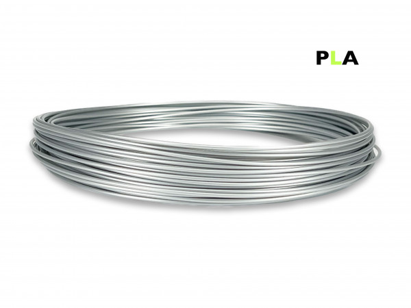 PLA Filament 50 g Sample - 1,75 mm - Silber