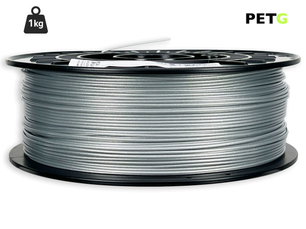 PETG Filament - 1,75 mm - Silber - 1 kg