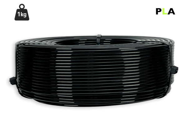 PLA Filament - 2,85 mm - Schwarz - 1 kg Refill