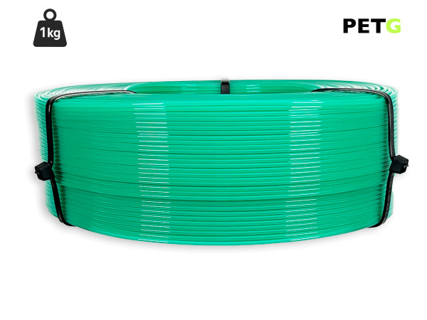 PETG Filament - 1,75 mm - Transluzent Wassergrün - 1 kg Refill