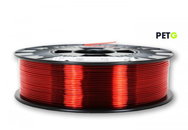 PETG Filament - 1,75 mm - Transparent Rot