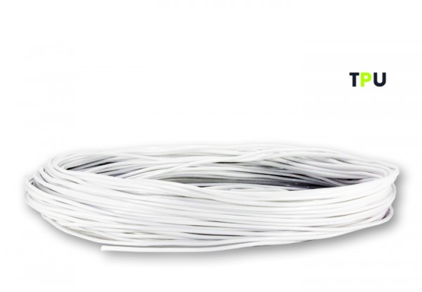 TPU V2 Filament (flexibel) 50 g Sample - 1,75 mm - Weiß