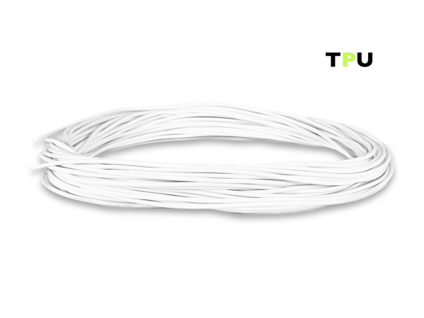 TPU V2 Filament (flexibel) 50 g Sample - 1,75 mm - Weiß