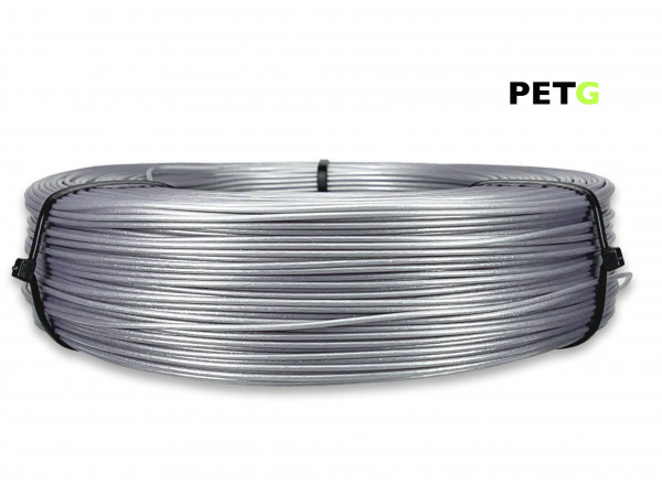 PETG Filament - 1,75 mm - Silber - Refill 800 g