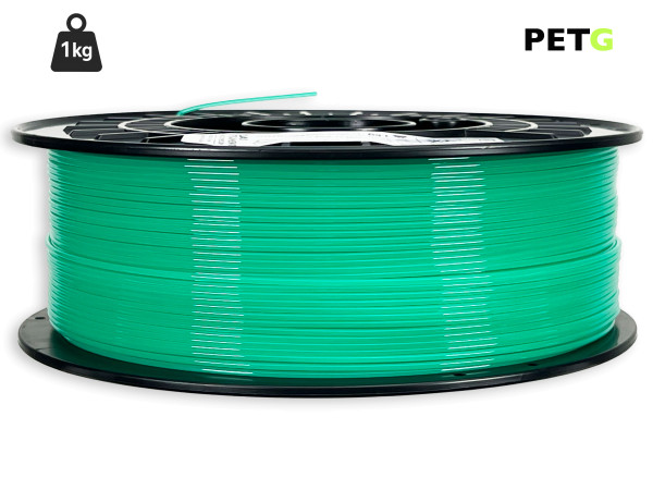 PETG Filament - 1,75 mm - Transluzent Wassergrün - 1 kg