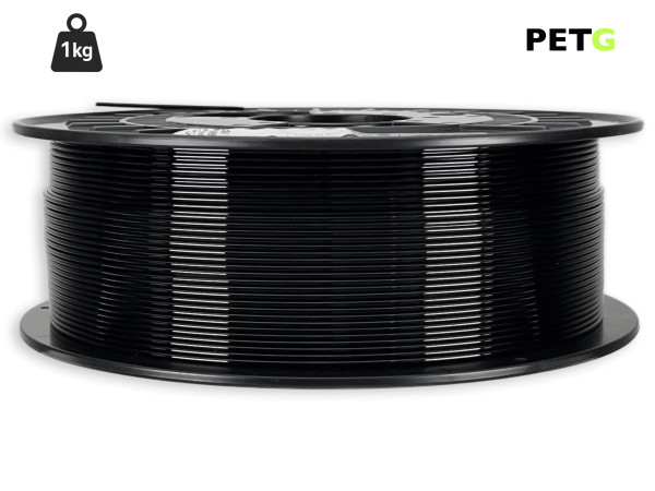 PETG Filament - 1,75 mm - Schwarz - 1 kg