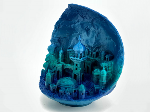 PLA Filament - 2,85 mm - Multicolor Polarlicht - 1 kg