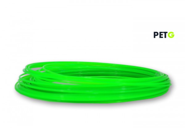 PETG Filament 50 g Sample - 2,85 mm - Transluzent Neongrün
