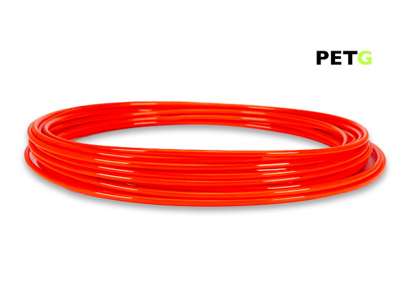 PETG Filament 50 g Sample - 2,85 mm - Leuchtorange