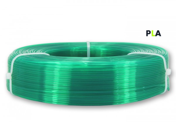 PLA Filament - 1,75 mm - Transluzent-Grün - Refill 800 g