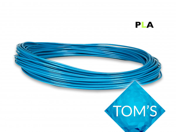 PLA Filament 50 g Sample - 1,75 mm - Toms3D Infinity Blue