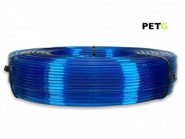 PETG Filament - 2,85 mm - Transparent Blau - Refill 800 g