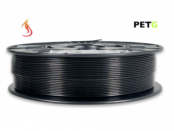 PETG Filament - 1,75 mm - Flammschutz Schwarz - 800 g