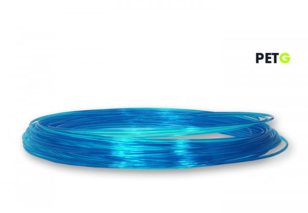PETG Filament 50 g Sample - 1,75 mm - Transparent Blau